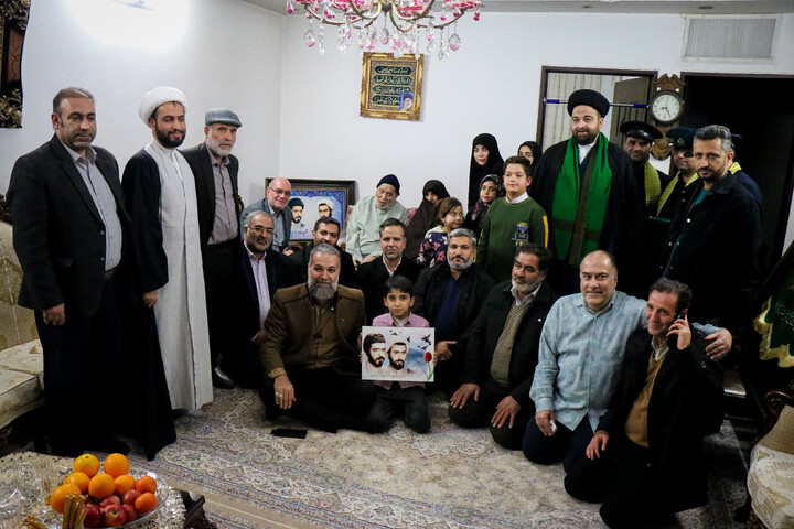 تصاویر/ تکریم اهالی رسانه‌ خبر از خانواده شهیدان محرابیان