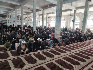 تصاویر/ برگزاری مراسم گرامیداشت یوم‌الله ۹ دی در مسجد جامع شهرستان زرند