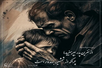 عکس نوشت| هشدار درباره نفرین پدر