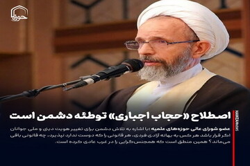 عکس نوشت| اصطلاح «حجاب اجباری» توطئه دشمن است