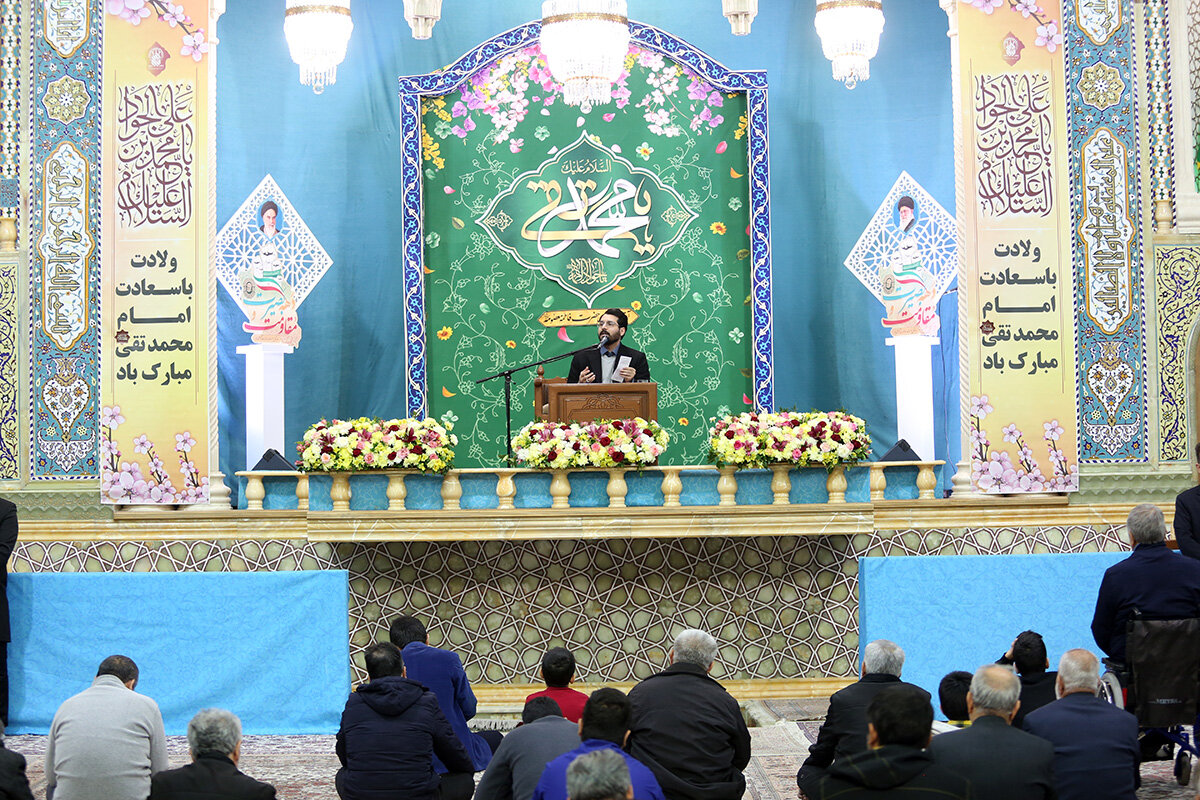 برپایی جشن میلاد امام جواد(ع) در حرم بانوی کرامت + تصاویر