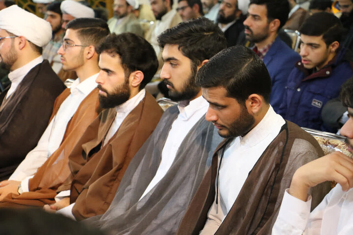 تصاویر|آیین تجلیل از حافظان قرآن مدرسه علمیه شهید طباطبایی نژاد