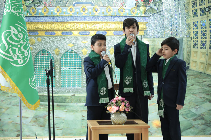 تصاویر/ مراسم  جشن تکلیف دخترانه در امامزاده موسی مبرقع(ع)