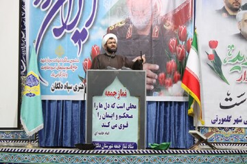 تصاویر/ آیین عبادی سیاسی نماز جمعه شهرستان دلگان