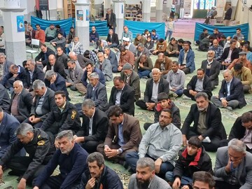 تصاویر/ اقامه نماز جمعه شهر امین شهر