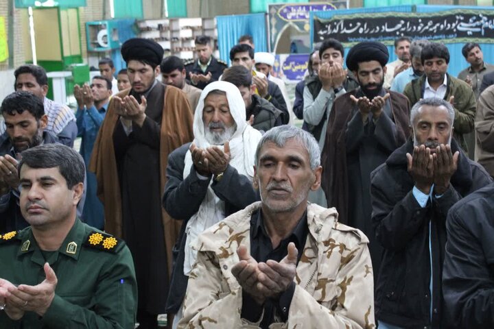 تصاویر/ آیین عبادی سیاسی نماز جمعه شهرستان دلگان