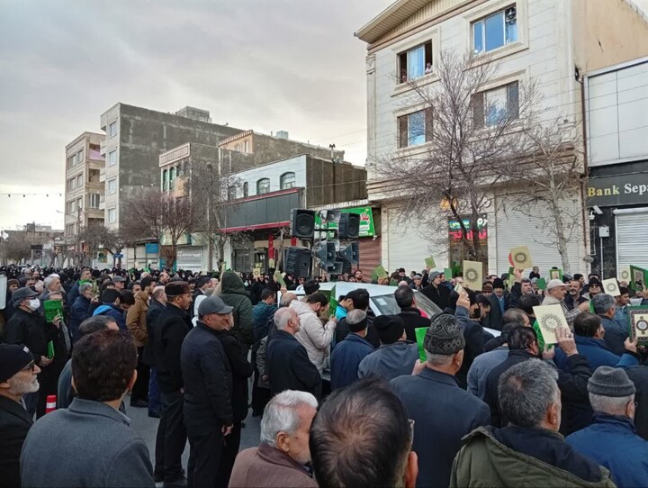 تصاویر / خروش مردم سراسر استان همدان در پی هتک حرمت به ساحت قرآن کریم