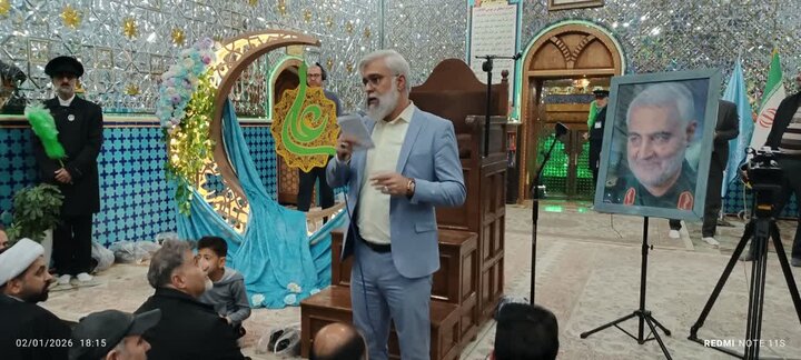 تصاویر/جشن میلاد امام علی (ع) و گرامیداشت سالگرد شهادت سردار سلیمانی در ساوه