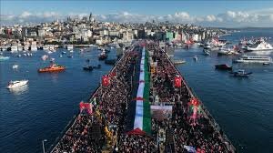 Half a million march for Palestine in Istanbul