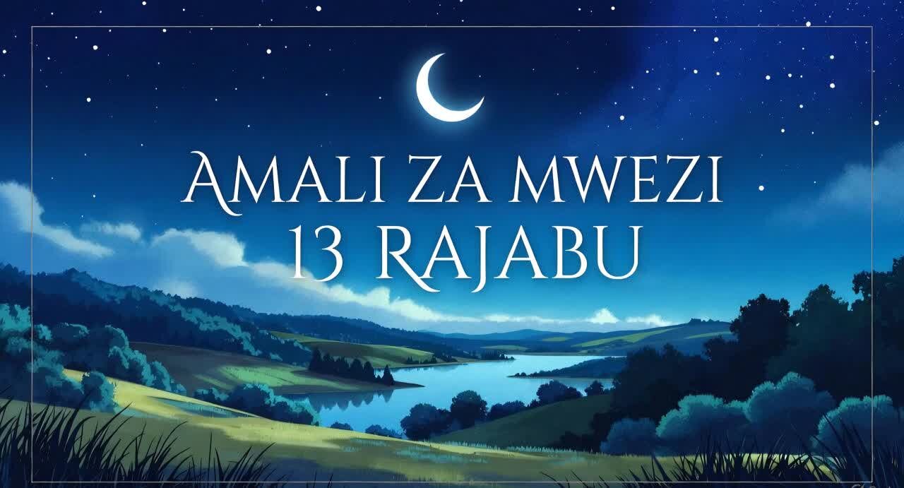 Amali za Usiku wa Kumi na Tatu wa Mwezi wa Rajabu