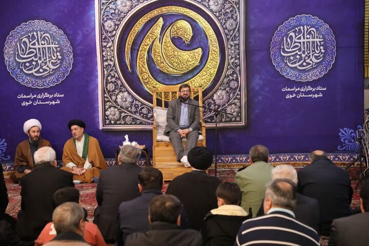 تصاویر/ مراسم جشن ولادت امام علی علیه و بزرگداشت سالگرد شهادت سردار سلیمانی در خوی