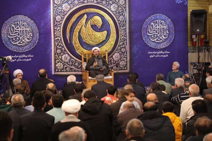 تصاویر/ مراسم جشن ولادت امام علی علیه و بزرگداشت سالگرد شهادت سردار سلیمانی در خوی