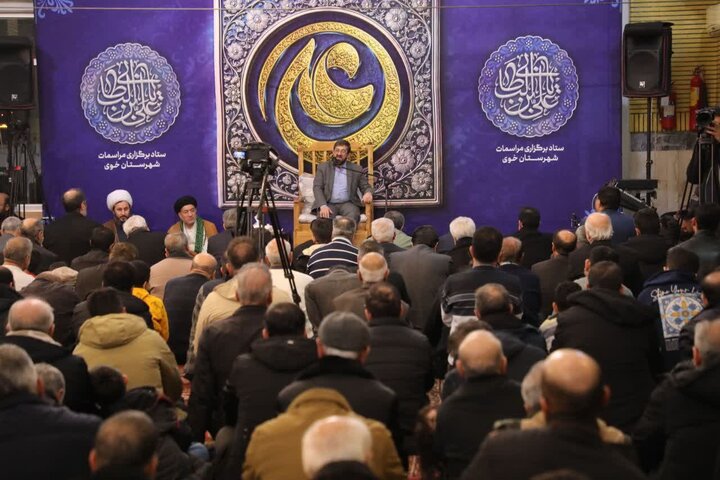 تصاویر/ مراسم جشن ولادت امام علی علیه و بزرگداشت سالگرد شهادت سردار سلیمانی در خوی