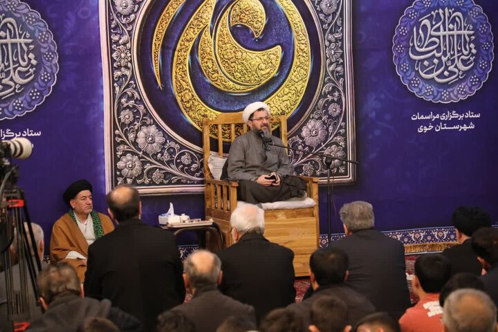 تصاویر/ مراسم جشن ولادت امام علی علیه و بزرگداشت سالگرد شهادت سردار سلیمانی در خوی