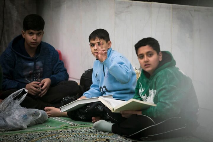 تصاویر/ اعتکاف دانش آموزی در امامزادگان ابراهیم و محمد(ع)