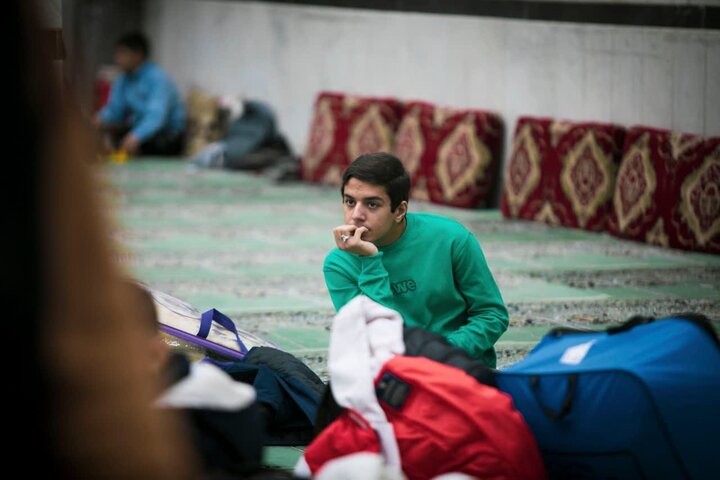 تصاویر/ اعتکاف دانش آموزی در امامزادگان ابراهیم و محمد(ع)