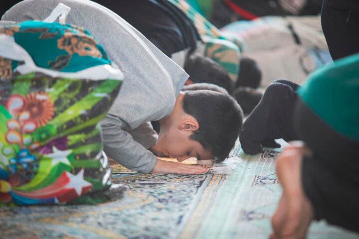 تصاویر/ اعتکاف دانش آموزی در امامزادگان ابراهیم و محمد(ع)