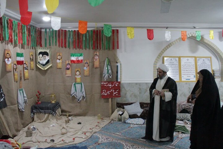 تصاویر/ حضور مدیر حوزه علمیه بوشهر در جمع معتکفین چغادک