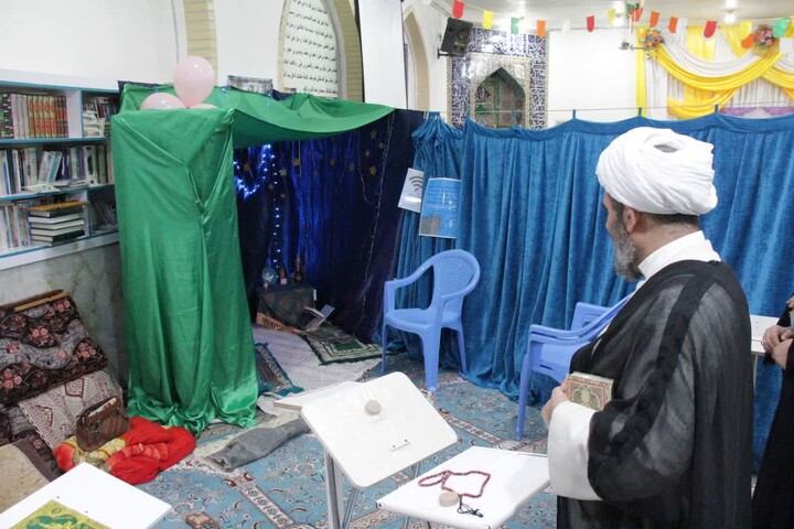 تصاویر/ حضور مدیر حوزه علمیه بوشهر در جمع معتکفین چغادک