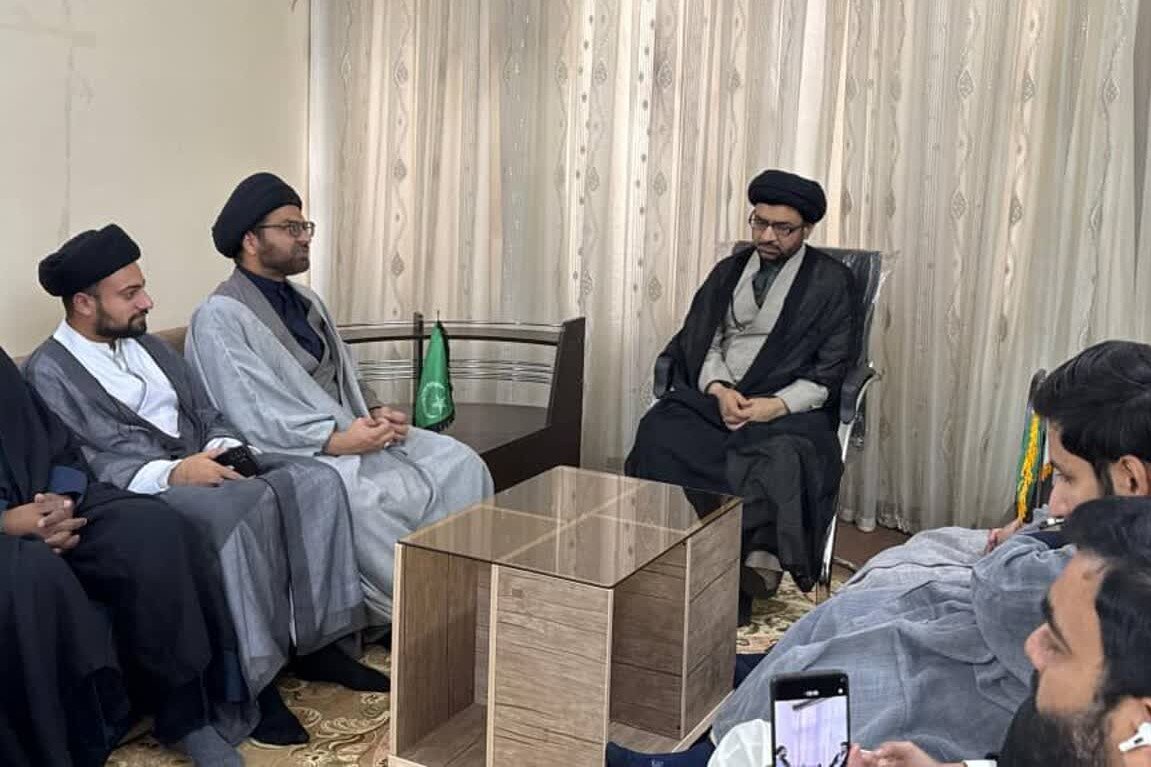 مدیر مدرسہ الولایہ پاکستان کی مجلس وحدت مسلمین شعبہ قم کے دفتر میں آمد / صمیمی نشست کا انعقاد