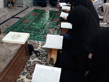 حضور ۲۷۵ معتکف جامعه‌الزهرا (س) در مسجد چهارده معصوم (ع) قم