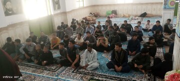 تصاویر/برگزاری مراسم اعتکاف در شهر عباس‌آباد سردار