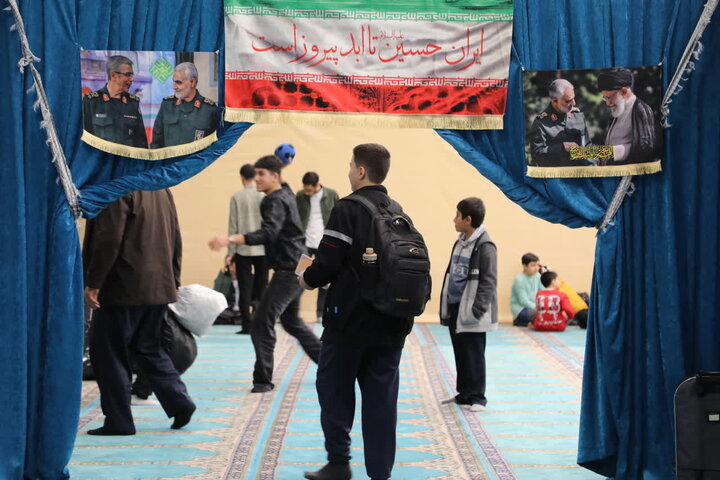 تصاویر/ اعتکاف دانش آموزی در مصلای ارومیه