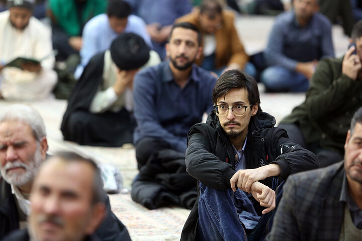 جشن شام میلاد امام علی (ع) در حرم بانوی کرامت + تصاویر