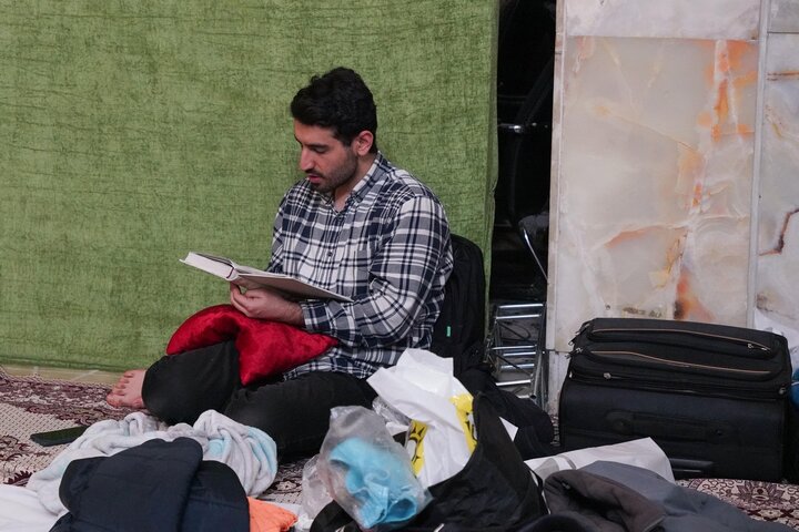 تصاویر/ مراسم معنوی اعتکاف نخبگان