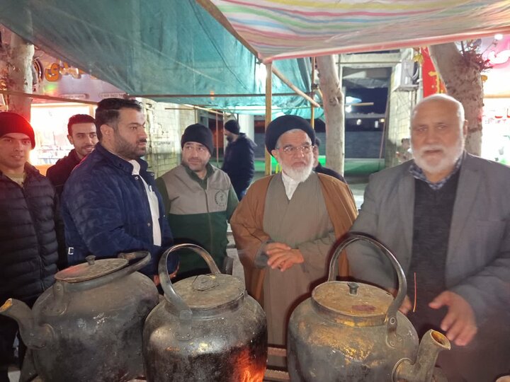 تصاویر/حضور امام جمعه نطنز در موکب حضرت ابوالفضل(ع)یادمان شهدای گمنام نطنز