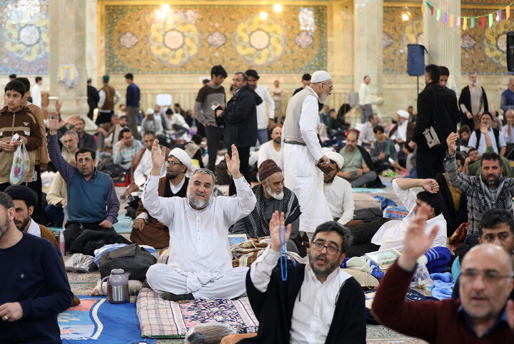 تصاویر/ آیین معنوی اعتکاف در مسجد امام حسن عسکری(ع) قم