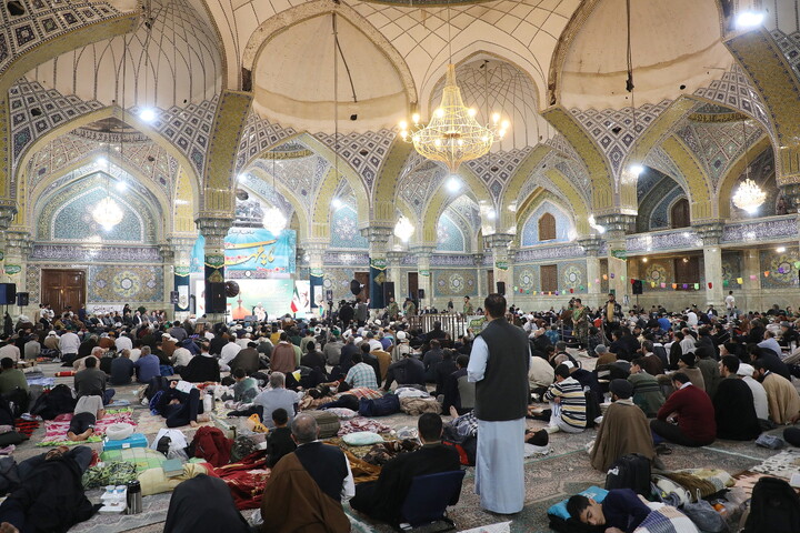 تصاویر/ آیین معنوی اعتکاف در مسجد امام حسن عسکری(ع) قم