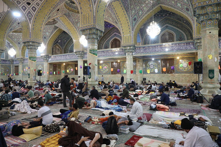تصاویر/ آیین معنوی اعتکاف در مسجد امام حسن عسکری(ع) قم
