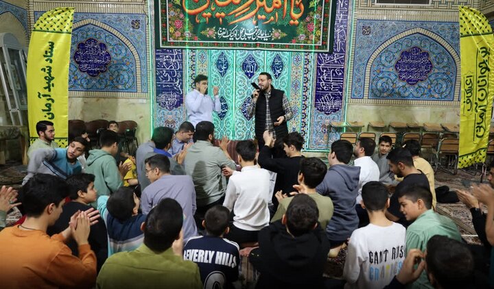 تصاویر/ مراسم معنوی اعتکاف در مسجد پنبه‌چی