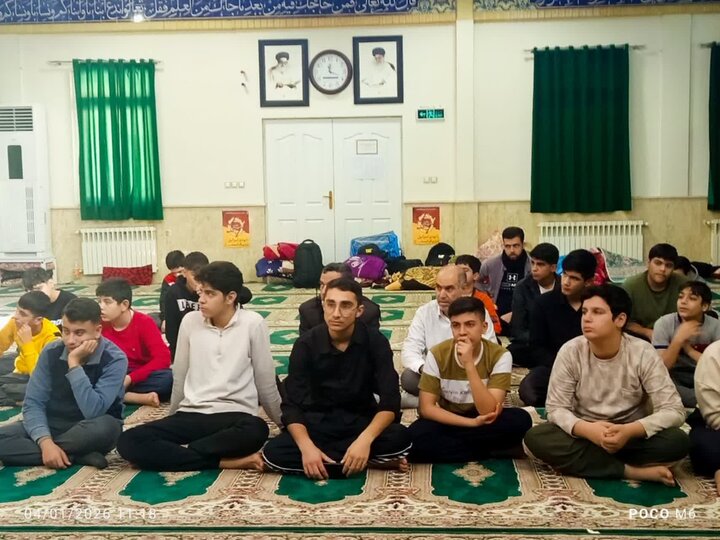 تصاویر/جهاد تبیین؛ محور برنامه‌های فرهنگی اعتکاف در مسجد امام حسن (ع)  کامیاران