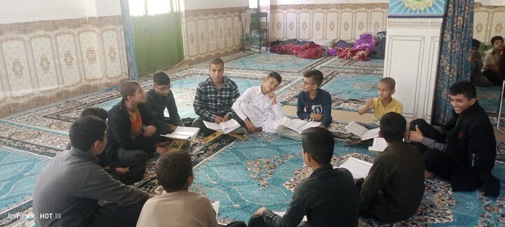 تصاویری برگزاری مراسم اعتکاف در شهر عباس‌آباد سردار