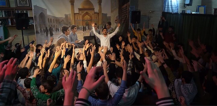 مراسم اعتکاف دانش آموزی پسرانه در مرند