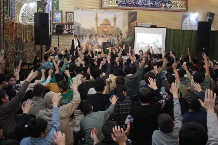 مراسم اعتکاف دانش آموزی پسرانه در مرند