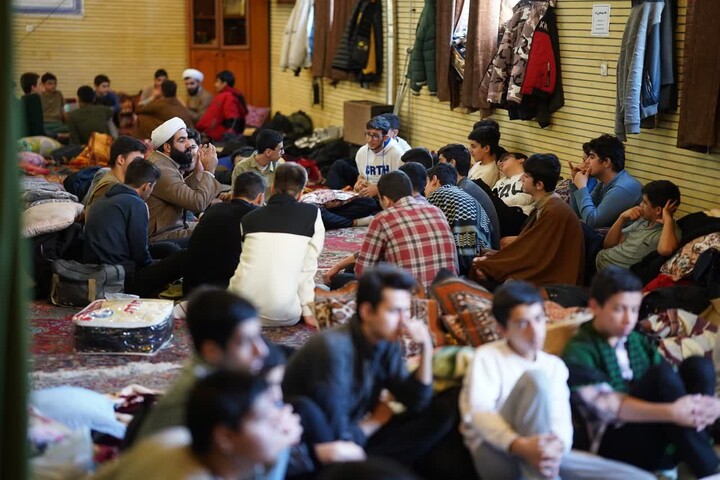 مراسم اعتکاف دانش آموزی پسرانه در مرند