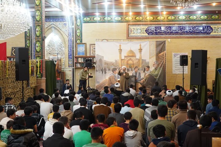 مراسم اعتکاف دانش آموزی پسرانه در مرند