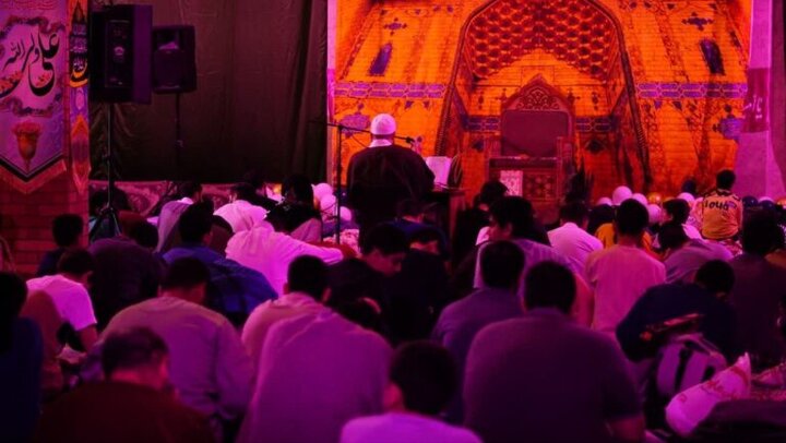 تصاویر/ آیین اعتکاف در مسجد امام حسین(ع) مجیدیه شمالی