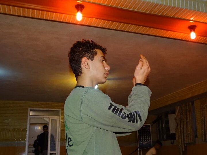 تصاویر/ حضور امام جمعه چهاربرج در جمع معتکفین