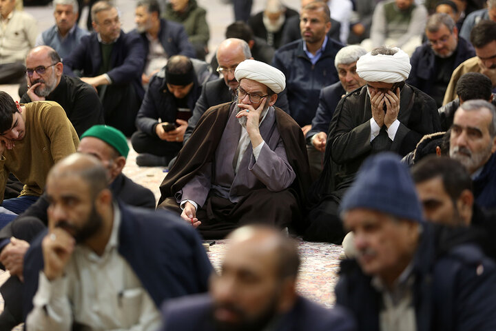 عزاداری زائران حرم حضرت معصومه (س) در سوگ عقیله بنی هاشم + تصاویر