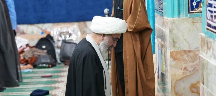 تصاویر/ حضور امام جمعه بوشهر در جمع معتکفین مدرسه علمیه امام خمینی(ره)