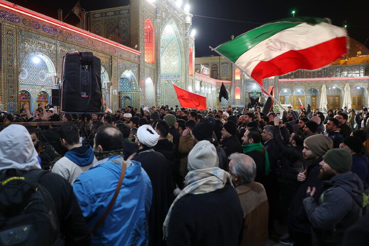 تصاویر/ حال و هوای حرم مطهر حضرت معصومه (س) در شب وفات حضرت زینب(س)