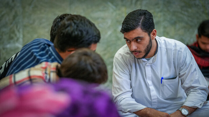 تصاویر / مراسم اعتکاف دانش آموزی در مدرسه مدینة‌العلم کاظمیه