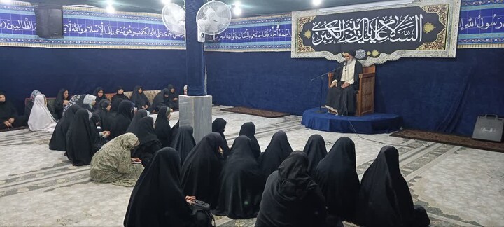 حضور امام جمعه اهواز در جمع معتکفین