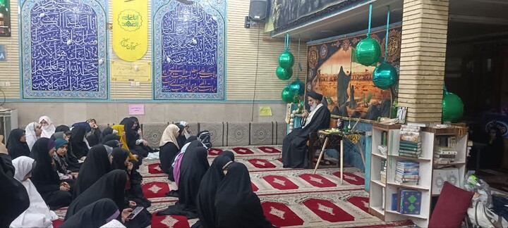 حضور امام جمعه اهواز در جمع معتکفین