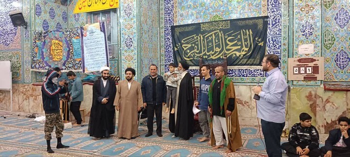 حضور امام جمعه اهواز در جمع معتکفین