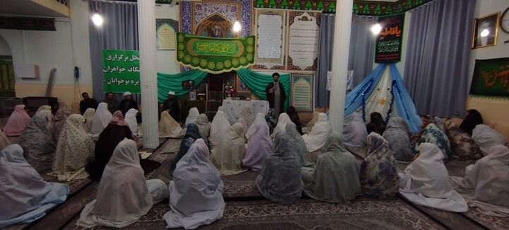 تصاویر/ حضور امام جمعه سلطانیه در جمع معتکفین این شهرستان